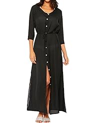 Sexy Round Neck Summer Cocktail Full Length Elbow Length Sleeves  Shirt Club Dress/Party Dress/Maxi Dress 