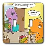 Londons Times Fish Fishing Deep Beneath Cartoons - Fish Divorces Haddock With You - Light Switch Covers - double toggle switch