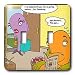 Londons Times Fish Fishing Deep Beneath Cartoons - Fish Divorces Haddock With You - Light Switch Covers - double toggle switch