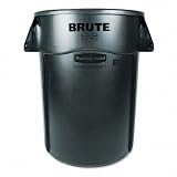 ~:~ RUBBERMAID COMMERCIAL PROD. ~:~ Brute Vented Trash Receptacle, Round, 44gal, Black