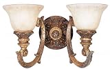 Sofia Traditional 2 Light Vintage Mocha Vanity / Wall Fixture