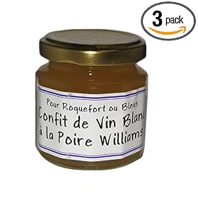 L'Epicurien Williams Pear with White Wine Confit, 4.4-Ounce Unit (Pack of 3)