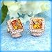 14K 4.18 CTW Citrine & Diamond Earrings