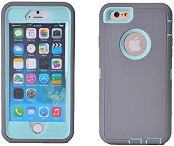 Deepfox Silicon Shockproof Dirt Proof Snow Proof Protection Case Cover for Iphone 6s 4.7 Inch (Gray)