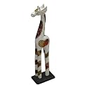 Giraffe Sculpture with Batik Look - Small