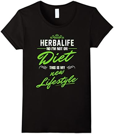 Women's herbalife no i'm not on diet this is my new lifestyle t shir XL Black