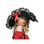 Halloween Costume Gothic Pirate Swashbuckler Lace Hat