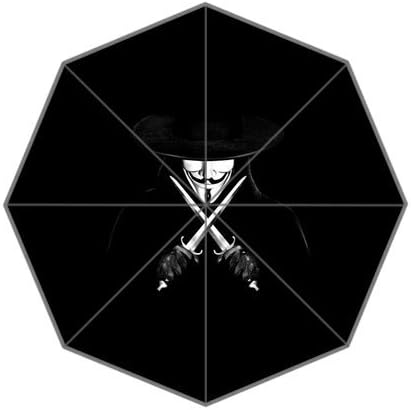 RainbowRain V For Vendetta Dark Knives Custom Foldable Umbrella 01