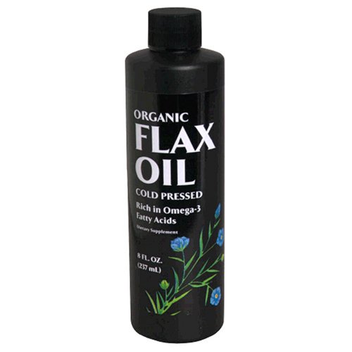 Nature's Bounty Organic Flax Seed Oil, Cold Pressed , 8-Ounce Bottles (Pack of 2)