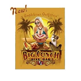 Amphibious Outfitters Big Conch Dive Bar Tee Shirt