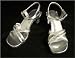 Fairytale Princess Silver Clear Heel Sandals with Rhinestones ~ Pageant