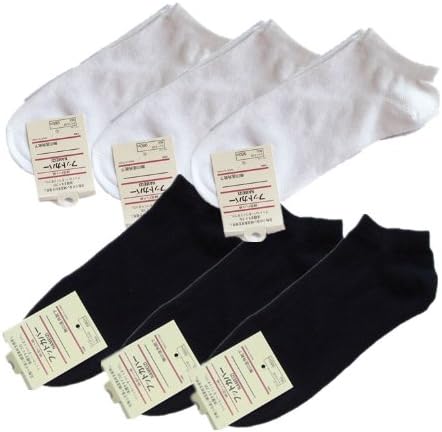 6 Pair LOW CUT Ankle Socks 6-8 Grays Men/ Women Casual No Show Socks Thin-3*black+3*white