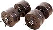 Cap Barbell 40-Pounds Cement Dumbbell Set (Black)