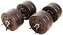 Cap Barbell RSV-CB42 40 Pounds Cement Dumbbell Set (Black)