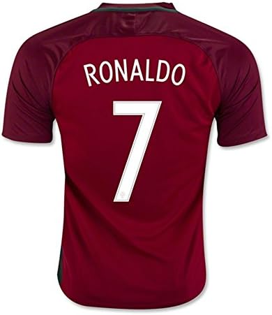 JPN8YC 2016 2017 Portugal National Team 7 Cristiano Ronaldo Home Football Soccer Jersey In Red