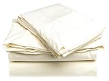 DKNY Ruffle Hem Fitted Sheets, Cream