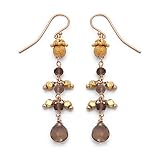 Smoky Topaz Dangle Earrings by Nancy Cohen, 2