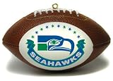 NFL Mini Replica Football Ornament with Team Logo