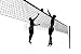Wallmonkeys Peel and Stick Wall Decals - 2 Volleyballspieler - 36