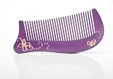 Tan's Natural Dyed Wood Comb Purple 7-8