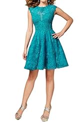 Floral Print Lace Jeweled Open-Back Evening Dress/Prom Dress/Mini Dress 