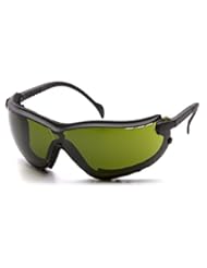 Sports: Pyramex V2G Safety Glasses, Black Frame/3.0 IR Filter Lens - Pyramex