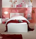 Bett Sissi, Jugendbett, Kinderbett, weiß/rosa NEU 90x200
