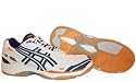 ASICS Gel-Smash. Dies ist ein Hallenschuh im funktionellen Technologien im Lo-Cut-Design. Konturierte EVA-Mittelsohle für Dämpfung und Stabilität. TRUSSTIC - System.