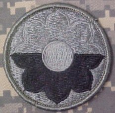 9th Infantry Division ACU Patch- Foliage Green