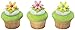 24 ct - Spring Flower Daisy Cupcake Rings