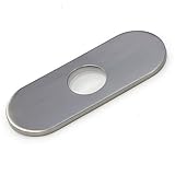 FREUER Faucets Bathroom Vanity Sink Hole Cover Plate, Brushed Nickel