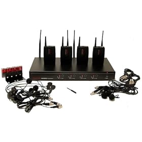Hisonic UHF 4-Channel Wireless Microphone System