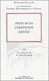 Projet de loi d'orientation agricole : Avis et rapports du conseil �conomique et social s�ance des 10 et 11 mai 2005