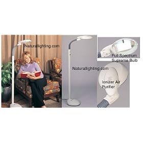 EasyEye Floor Lamp with Ionizer Air Purifier by Naturallighting.com