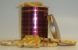 Scott's Cakes Macadamia Nut Brittle in a Plaid Can