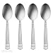 Oneida Tiramisu Tiramisu Place Spoons, Set of 4 Flatware