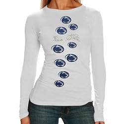 NCAA My U Penn State Nittany Lions Ladies White Elemental Long Sleeve T-shirt