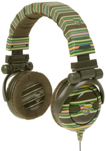 Skullcandy G.I. Stereo Headphones (Brown Stripe)