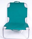 Outdoor Living : Newport Folding  Chair with Carry Handles. (Stainless Steel with green canvas top)