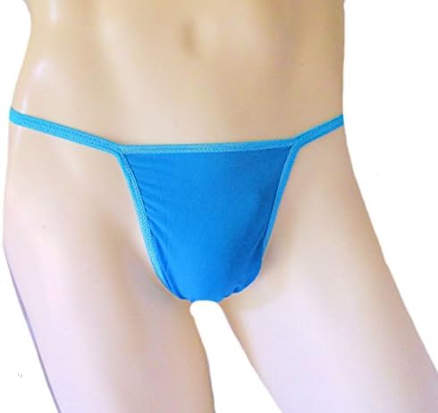 Mens Thong G String Thong Seamless Underwear Nylon Air Lite Pop Color SKY Made in USA