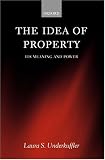 The Idea of Property: Its Meaning and Power (Law)