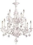 Metropolitan Metropolitan N1301 Large 12-LT 720w (32H x 25W) Chandelier in Italian White Porcelian