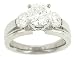 Round Diamond Engagement Ring 1.07cttw (cz center)