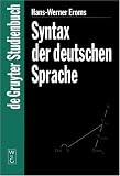 Syntax Der Deutschen Sprache