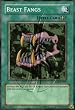 2002 Legend of Blue Eyes White Dragon Unlimited LOB-41 Beast Fangs (SP)