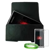 Droid Marqee Leather Pouch Carrying Case cover Holster with Belt Clip for M ....