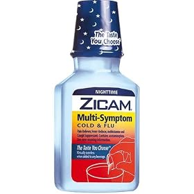 Zicam Multi-Symptom Cold & Flu Relief Liquid, Nighttime 8 Oz