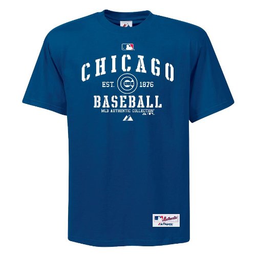 MLB Chicago Cubs Adult Short Sleeve Basic Crew Neck Tee (Pro Royal, X-Large)