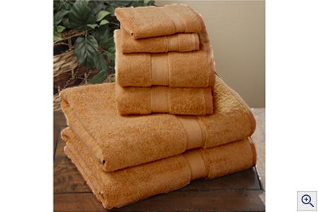 LUXURY 100 Egyptian Cotton 10 Pc Towel Set COPPERB005BDTBBK