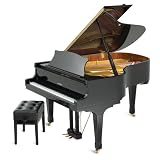 Suzuki M-740 BL 6'2 Acoustic Grand Piano ,High Gloss Black